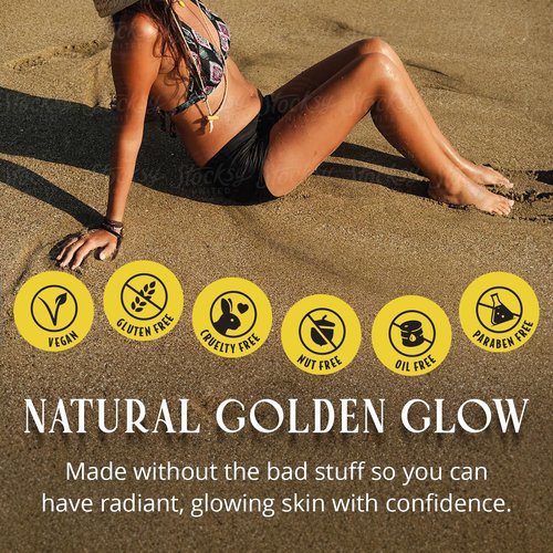 Skinerals Self Tanner Mousse - Organic Sunless Tanning Foam for Face & Body | Streak-Free & Quick-Drying, 8 oz