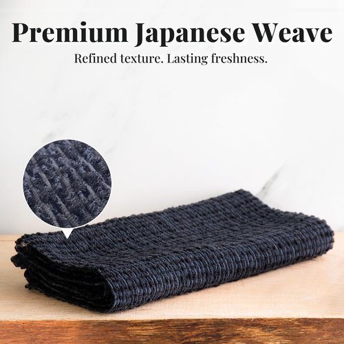 Japanese Exfoliating Washcloth - Made in Japan, 100% Nylon Shower Towel, A Body Wash Cloth for All Skin Types. x1-Pack