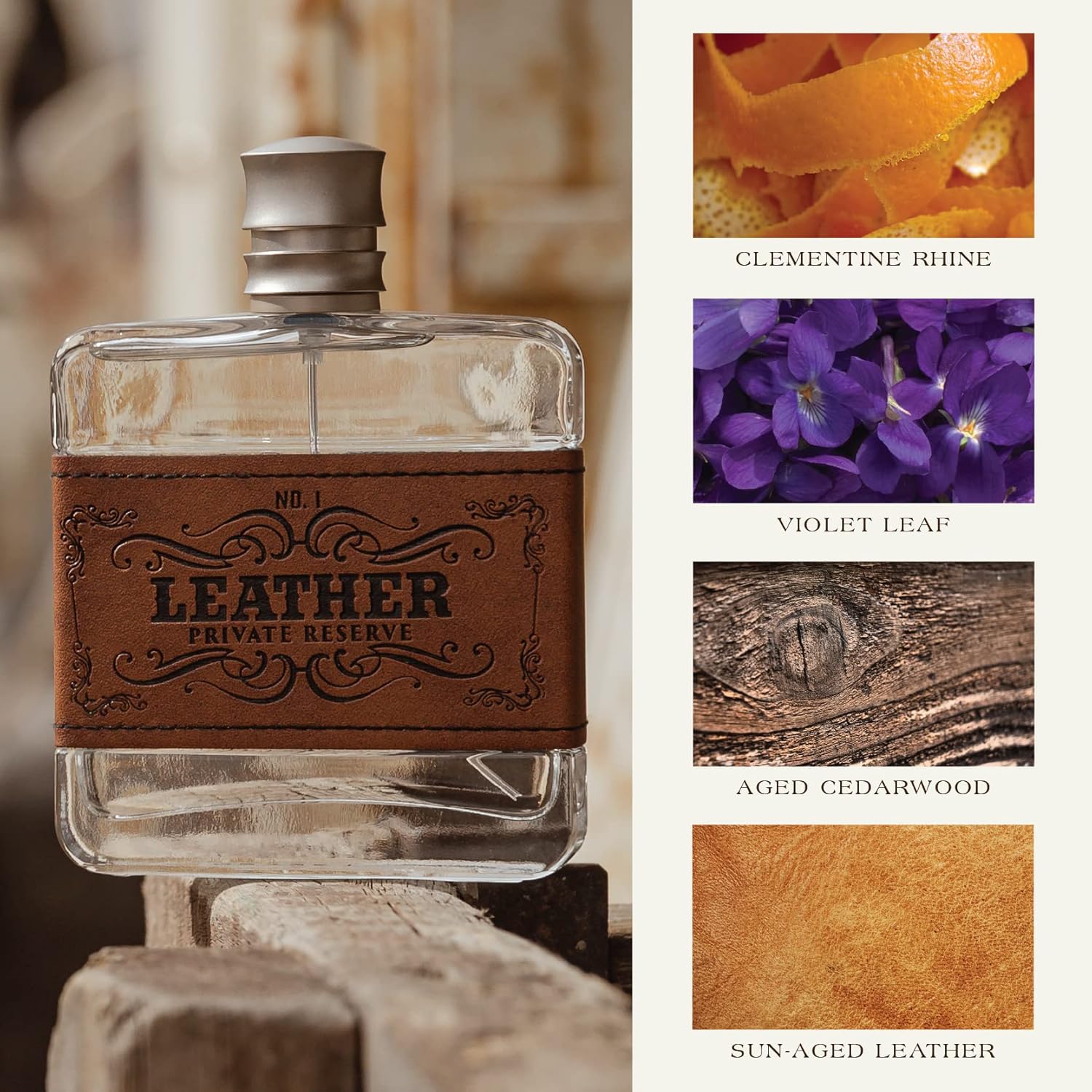 Tru Western Leather Men's Cologne - Private Reserve, Woodsy & Masculine Scent | 3.4 fl oz (100 ml)