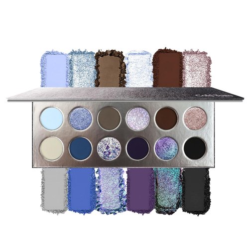 Skiennix Professional 12 Color Eyeshadow Palette - Multichrome & Matte Shades, Long-Lasting, Vegan