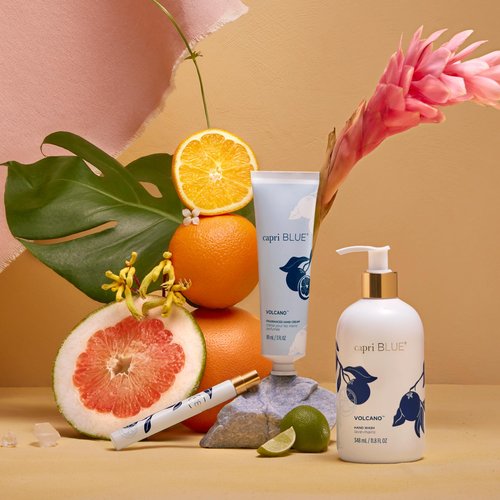 Capri Blue Moisturizing Hand Cream Travel Size – Flora Edit Collection – Nourishing Hand Cream for Dry Cracked Hands with Jojoba Oil & Shea Butter – Purse Essentials for Skin Care (Volcano, 3 oz)