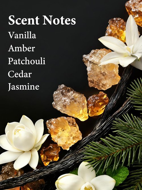 PUREAMOR Amber Vanilla Perfume - Long Lasting Coffee Scented Fragrance | 0.7 oz Travel Size Eau de Parfum