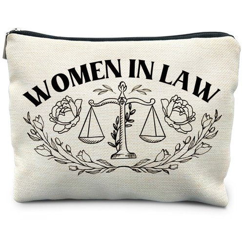 RYYCDOI Lawyer Gifts for Women, Lawyer Makeup Bag, Law School Graduation Gifts, Women in Law Cosmetic Bags Makeup Pouch