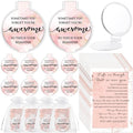 Cinnvoice 25 Set Inspirational Compact Mirror Bulk for Women Sometimes You Forget You're Awesome Motivational 2.76 Inch Small Double Sided Folding Pocket Mirror for Women Lady Mothers Day(Pink Marble)