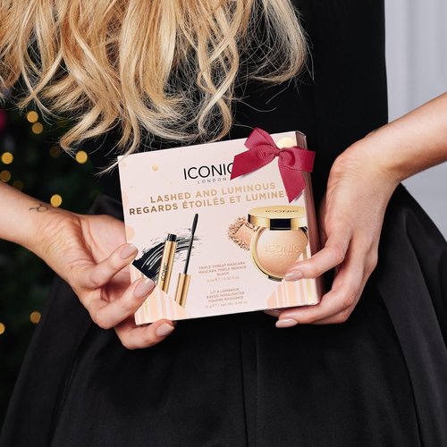 ICONIC LONDON Makeup Set - Natural Glow & Radiant Highlight | Travel-Friendly, Vegan, Cruelty-Free