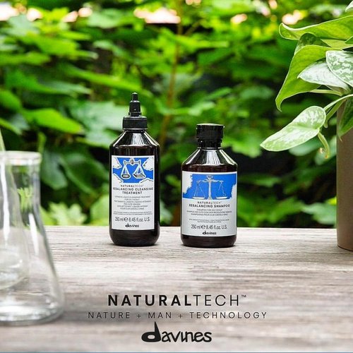 Davines Naturaltech Rebalancing Shampoo - Normalizing Oil Control for Oily Scalp | Deep Cleansing, 8.45 Fl Oz