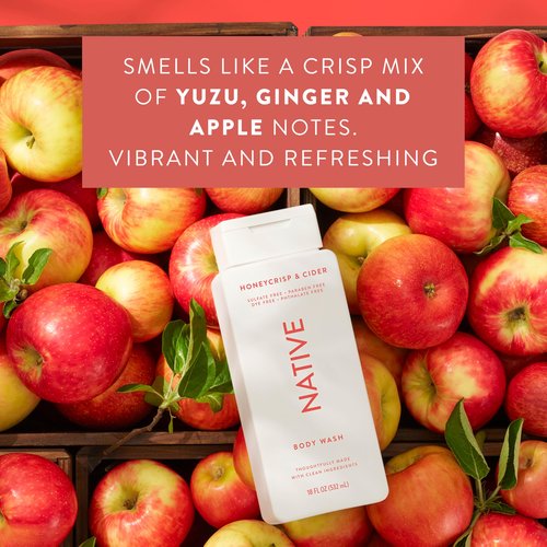 Native Shampoo & Conditioner, Body Wash - Honey Crisp & Cider - Naturally Derived Ingredients, Sulfate-Free, Paraben-Free, Strengthening Hair Care | Fall Seasonal Bundle (51 fl oz Total) - 3 Pk