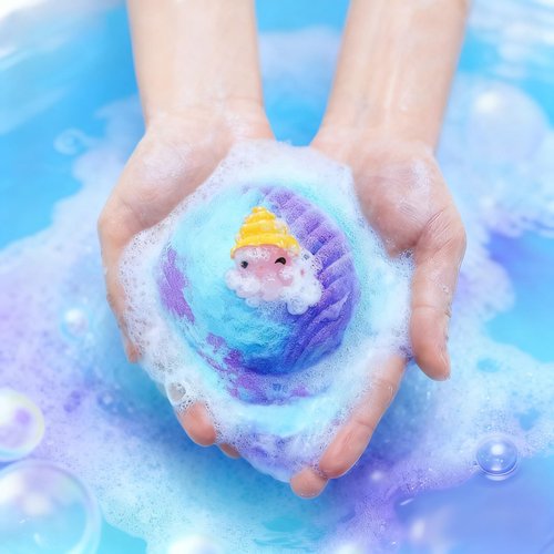 Toylink Ocean Bath Bombs for Kids with Toys Inside, 12 Pack Kids Shell Bath Bombs with Surprise Sea Animal Toys for Boys Girls Handmade Bubble Bath Fizzies Birthday Christmas Gift Set