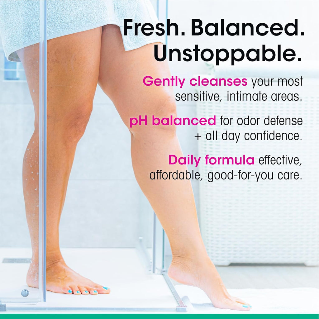 vH Essentials pH Balanced Daily Feminine Wash - Tea Tree Oil & Prebiotic, 6 Fl Oz, Pack of 1