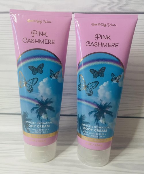 Bath & Body Works Pink Cashmere Ultimate Hydration Body Cream 8 Ounces Pack of 2