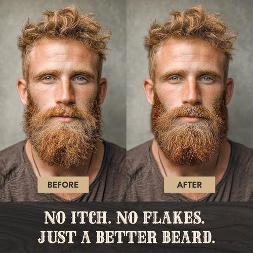 Beef Tallow Beard Butter for Men - Hydrating Coconut Balm with Shea Butter - 4oz Deep Moisturizer