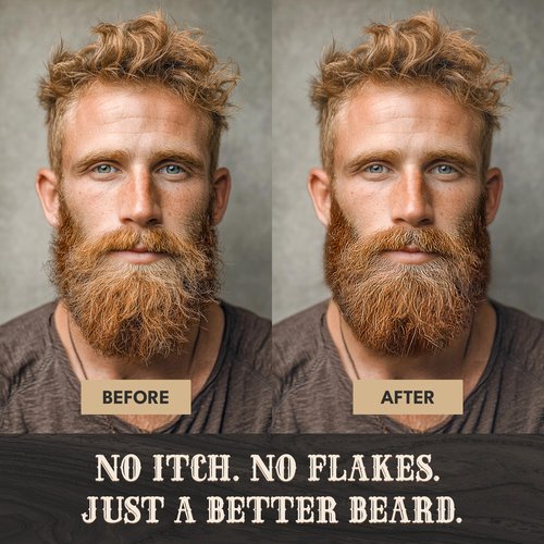 Bronmans Beef Tallow Beard Butter for Men - 4oz - Hydrating Sandalwood Beard and Skin Balm with Shea Butter - Deeply Moisturizing Tallow