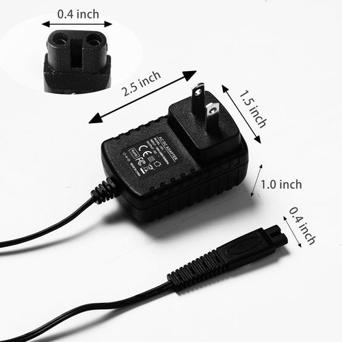 5V 1A Power Adapter for Andis ProFoil shavers .Compatible with ProFoil Series: 17150, 17155, 17165, 17170, 17190, 17195, 17200, 17205//TS-1, TS-2, CL-17150, CL-17155, CL-17165, CL-17200, AN-17165.