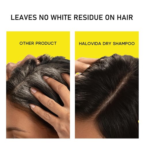 HALOVIDA Dry Shampoo for Dark Hair - Invisible Spray Absorbs Oils & Adds Volume | 5.07 Fl Oz