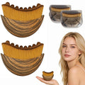 2PCS Lymphatic Contour Face Brush, Soft Facial Drainage Massager Tool for Face & Neck Lifting, Jawline Chin Sculpting, De-Puff Dry Brushing, Gua Sha Brush, Curved Ergonomic Design (Brown, 2-Pack)