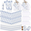 Swiffen 48 Sets Something Blue Before I Do Bridal Shower Hand Cream and Lip Balm Gift Bulk Blue Floral Wedding Favors Travel Size Hand Lotion and Lip Balm Bridal Shower Party Supplies for Guest