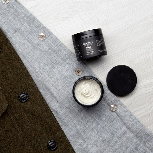 Brickell Men's Products Hair Styling Clay Pomade - Natural & Organic Strong Hold, Matte Finish, 2 Oz