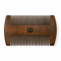 TRAWILD Sandalwood Beard Comb for Men with Mother of Pearl Inlay, Premium Grooming Wood & Wooden Comb for Beard and Mustache