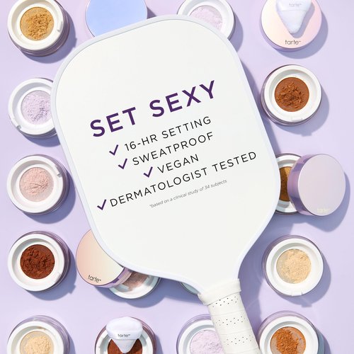 tarte creaseless setting powder – Loose Face Powder, Lightweight Oil-Absorbing Formula for Longwear Finish, Vegan & Cruelty-Free, full size, lavender