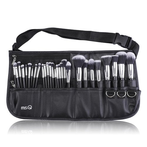 Make up Brushes set 29pcs MSQ Professional Cosmetics Brushes with Adjustable Belt Makeup Bag Foundation Powder Brush Eye Shadows Brushes Concealer Blending Brushes for Women/Girls/Artists/Holiday gift