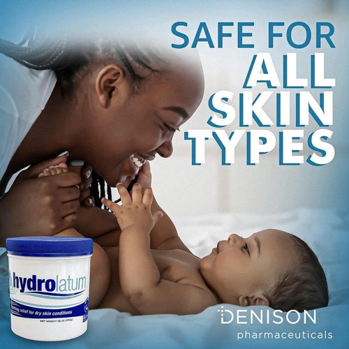 Hydrolatum Moisturizing Cream Tub: Hydrating, Lightweight Non-Greasy Moisturizer for Women & Men, Nourishing Lotion for Sensitive Skin, Face & Body Cream for Soft, Smooth – 12oz