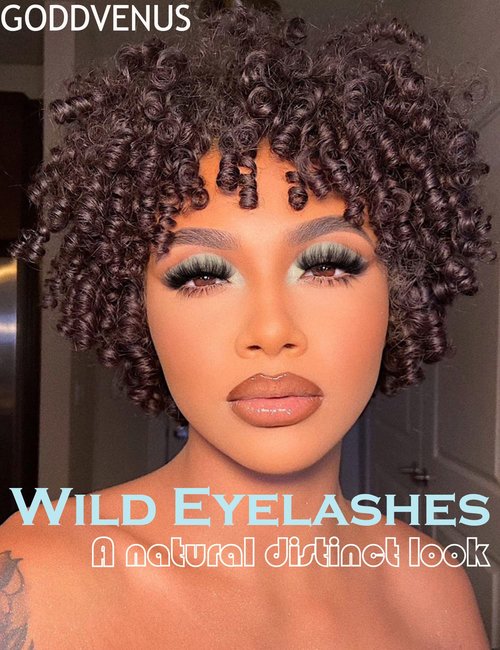 Eyelashes Mink Lashes Fluffy Natural Look False Lashes Wispy Full Eye Lashes 8D 20 mm Long D Curl Strip Eyelashes Pack 10 Pairs Reusable Fake Eyelashes That Look Like Extensions by Goddvenus