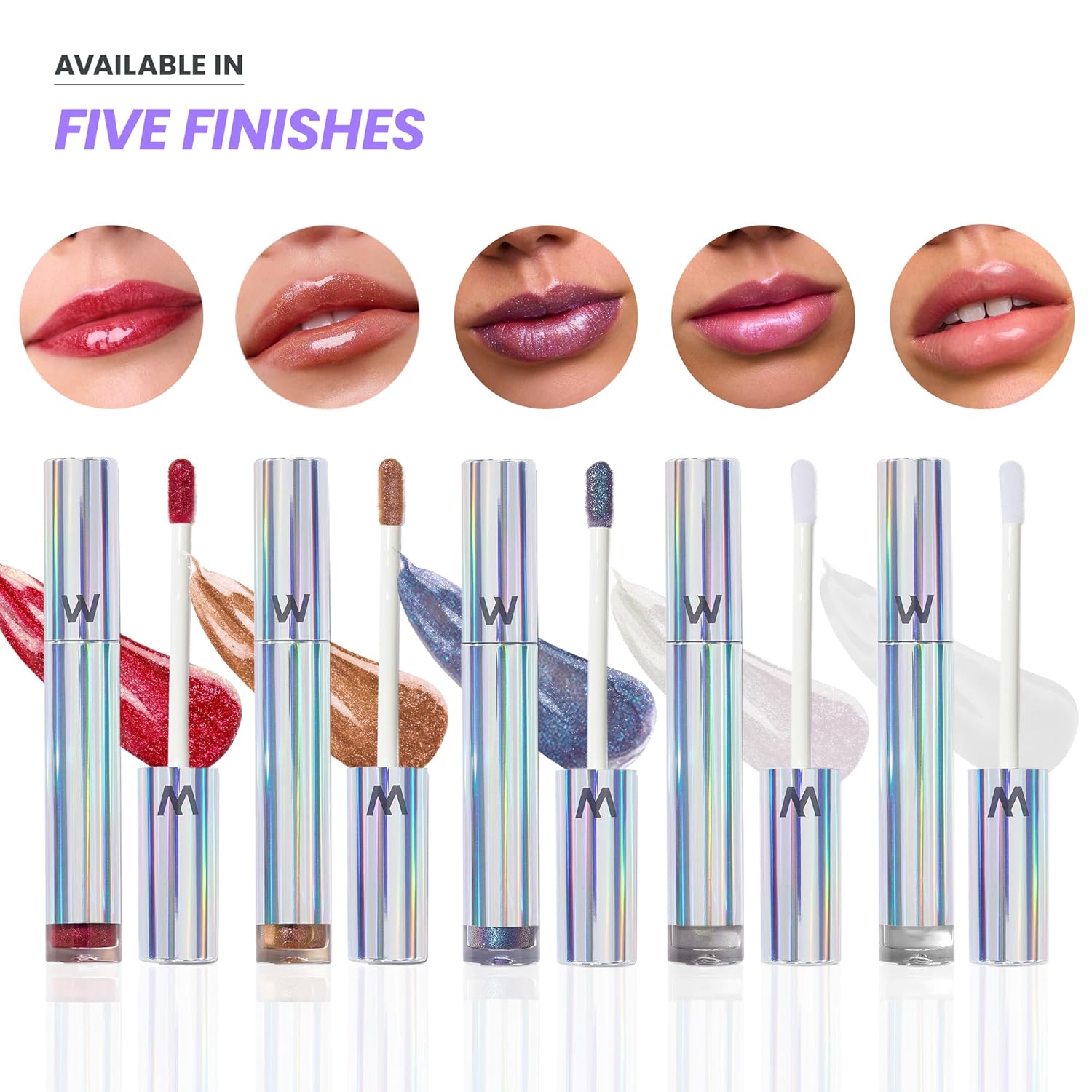 Wonderskin Lip Gloss - Gold Glitter Blading Top Gloss for Hydrating High Shine Finish