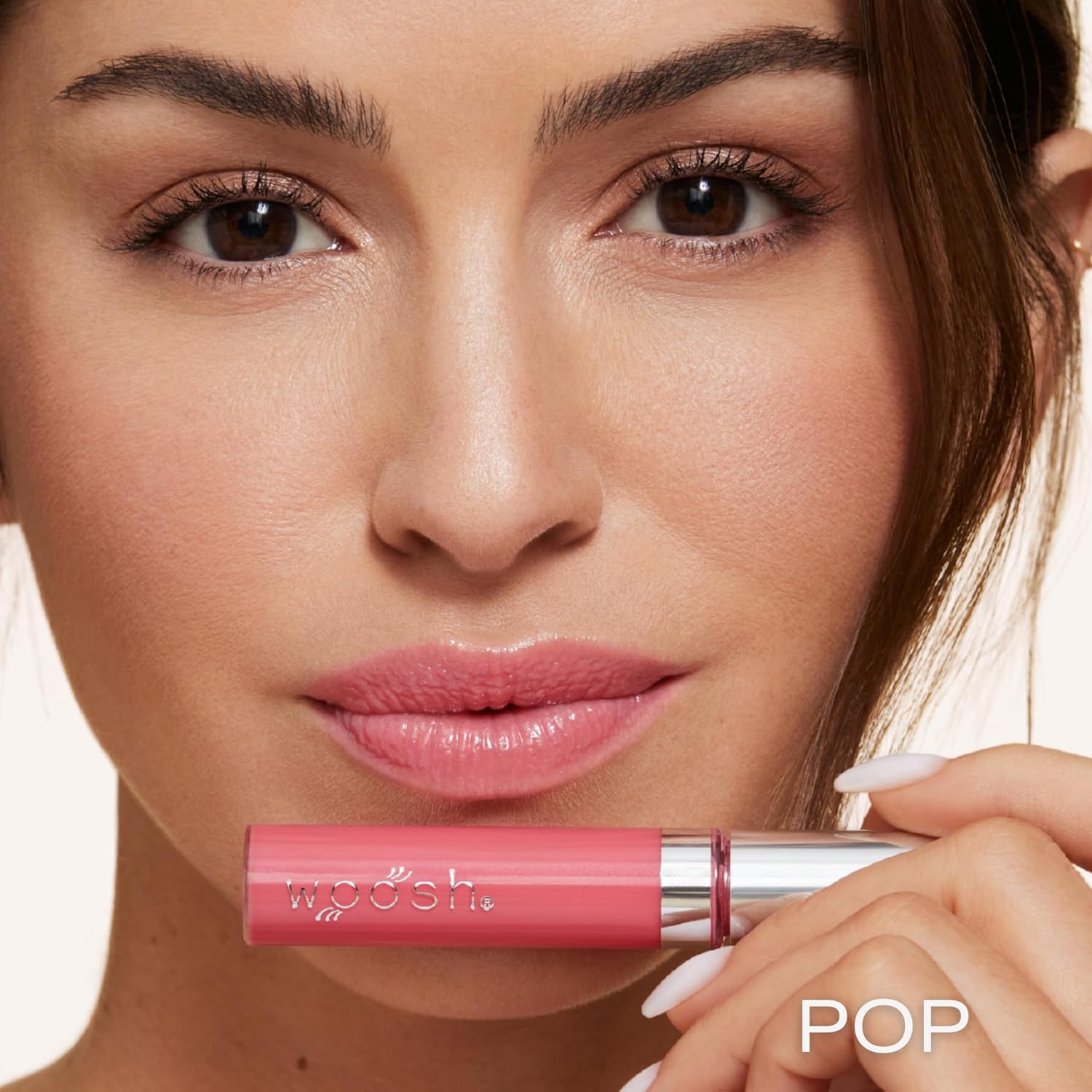 Woosh Beauty Spin-On Lip Gloss - Hydrating Hyaluronic Acid & Shea Butter for Smooth Shine | Vegan & Cruelty-Free