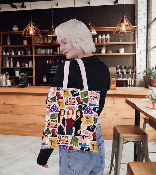 G2TUP Prue & Piper Makeup Bag Leo Wyatt & Phoebe Fans Gift Quake Book Shadows Zipper Pouch Bag Prue & Chris Merch (Quake TG)