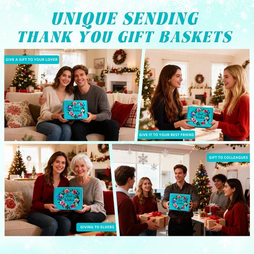 Christmas Self Care Gifts with 3D Butterfly Card for Women, Get Well Soon Gift Baskets, Thinking of You Gifts Relaxing Spa Self Care Gift, Birthday Gifts for Women Mom Wife Her Friend Sister Grandma