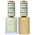 DND Gel Polish Coquette Collection - UV/LED Gel & Air Dry Nail Lacquer Duo | 105 Pastel Pear, 0.5 Fl Oz