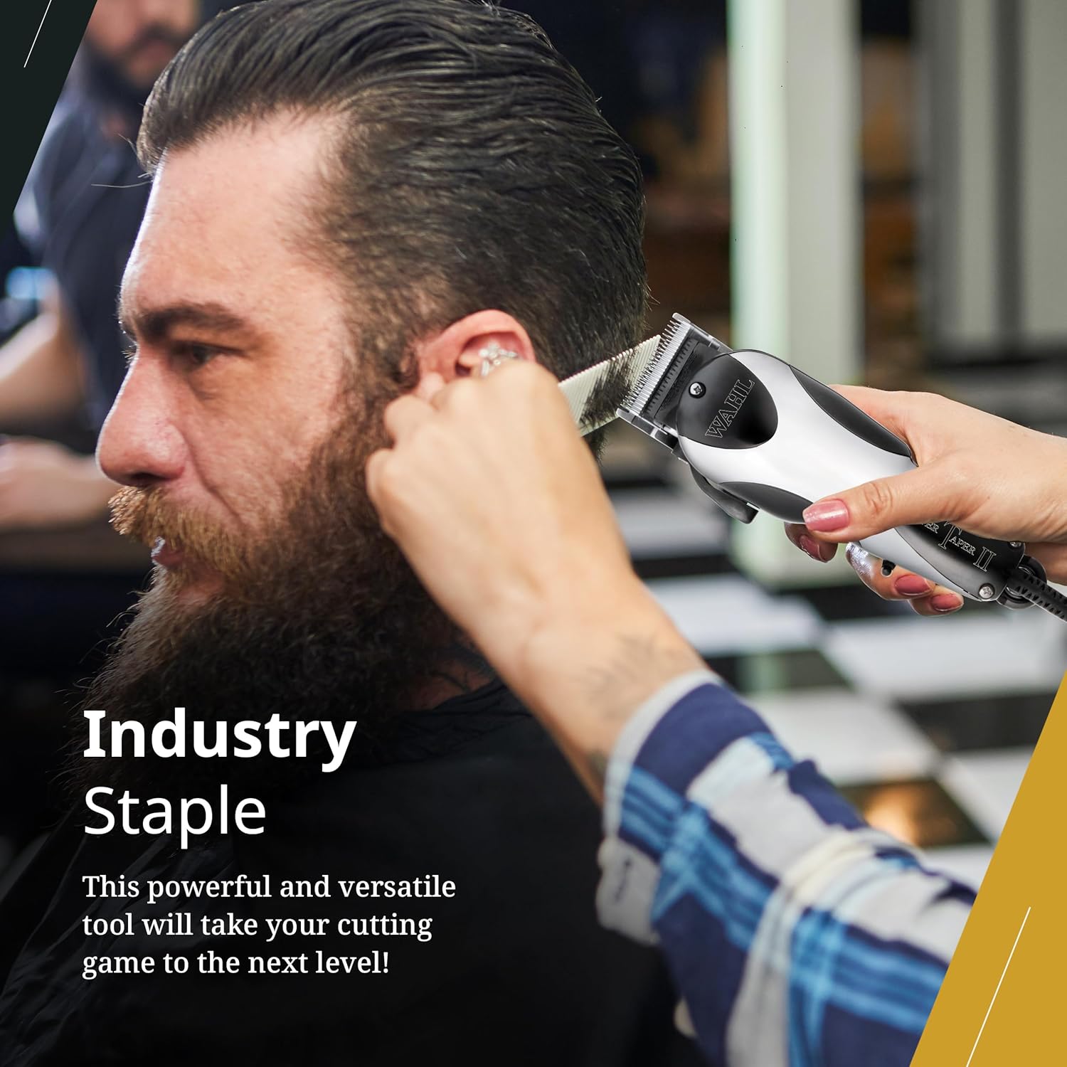 Wahl Professional Super Taper II Corded Clipper - Adjustable Blade for High-Performance Haircuts | Silver