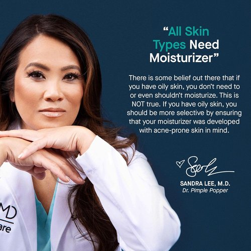 SLMD by Dr. Pimple Popper | Hyaluronic Acid Face Moisturizer - Lightweight, Oil-Free Hydration, 2.0 fl. oz.