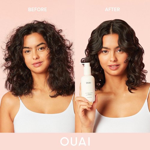 OUAI Anti Frizz Cream - Moisturizing Hair Cream for Frizz Control & Heat Protection - 6 oz, Paraben-Free