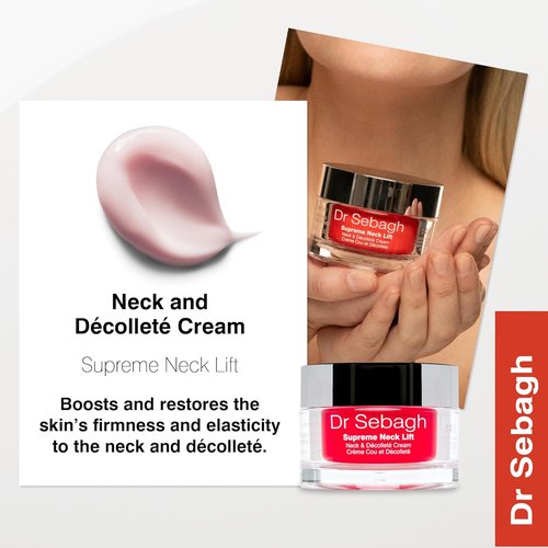 Dr Sebagh Supreme Neck Lift - Firming & Rejuvenating Neck Cream for Wrinkles | 1.7 fl oz - Smooth & Restore Elasticity