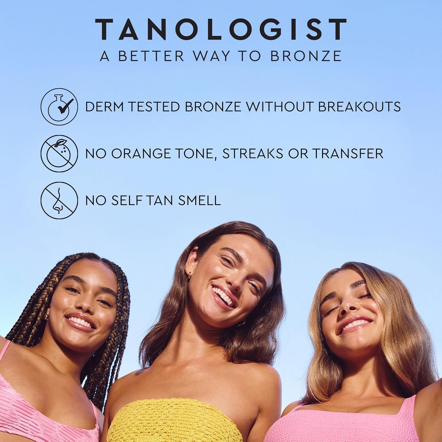 Tanologist Dark Self Tan Water - Streak-Free Tanning Mist, Natural Bronze, Travel Size 3.38 fl. oz/100 ml