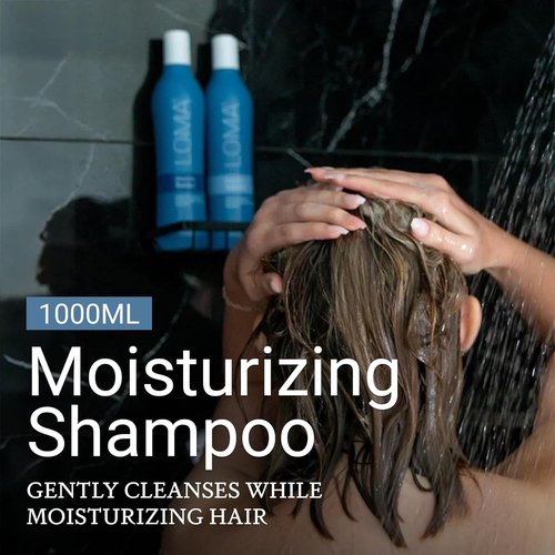 Loma Moisturizing Shampoo - Hydrating Formula for Soft, Healthy Hair | 33 Ounce (Pack of 2)