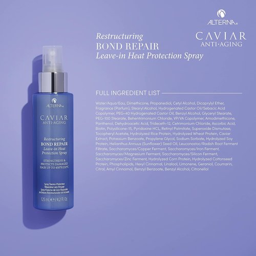 Alterna Caviar Anti-Aging Leave-In Heat Protection Spray - Strengthens & Repairs Damaged Hair | 4.2 Fl Oz