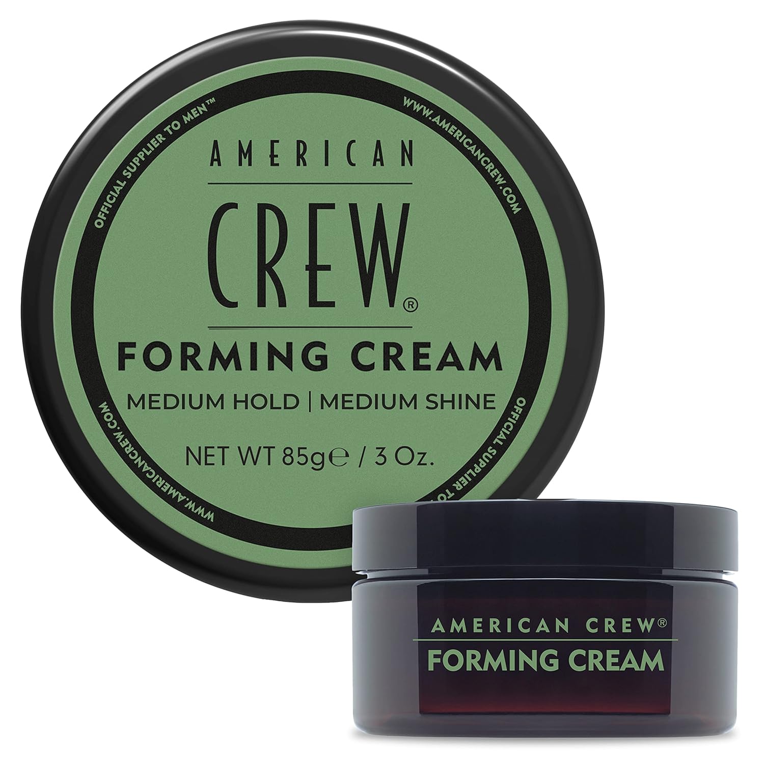 American Crew Hair Forming Cream - Medium Hold & Shine for Men | 3 oz Styling Solution