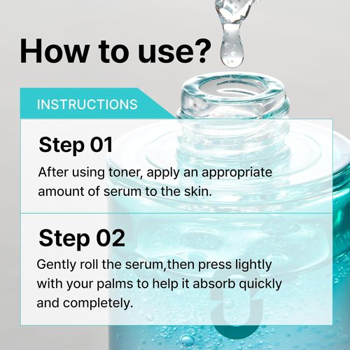 Ectoin Redness Soothing Serum - Lightweight Hydration for Blemish-Prone Skin | 8-Layer Hyaluronic Acid & Peptides | Korean Skincare, 1.01 fl. oz.