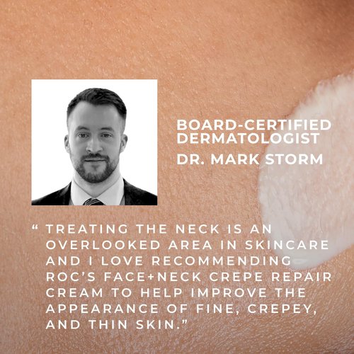 RoC Crepe Repair Anti Aging Daily Face Moisturizer & Neck Firming Cream (1.7 oz) + RoC Retinol Wrinkle Smoothing Capsules (7 CT), Skin Care Routine for Women and Men