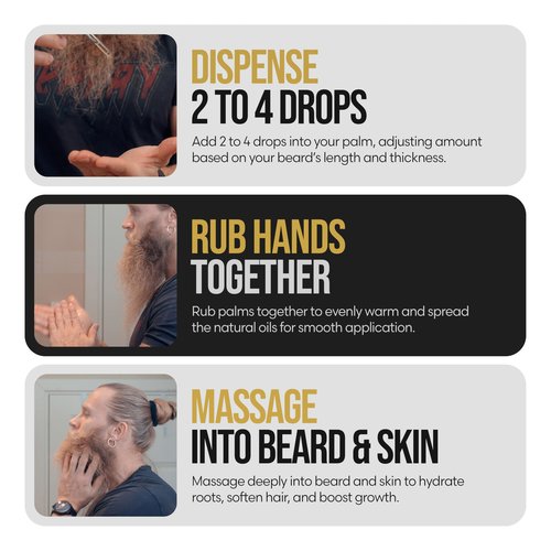 The Beard Struggle - Beard Growth Oil - Valhalla's Gates, Gold Collection (1 Fl oz) - Night Liquid Elixir - Beard Oil for Men - Softens, Moisturizing, & Healthier Beard Growth