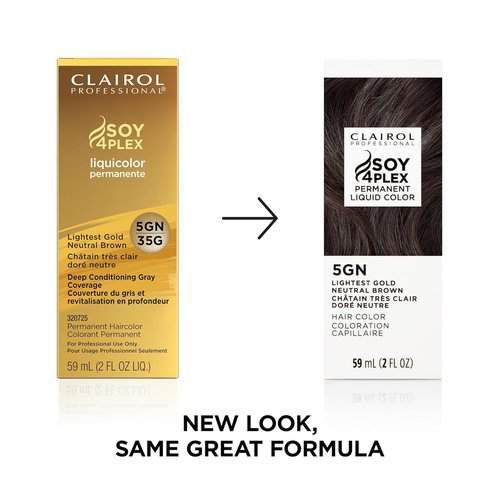 Clairol Professional Permanent Liquicolor - Light to Medium Brown Hair Color | 100% Gray Coverage