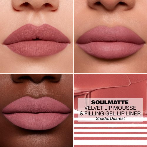 MORPHE Soulmatte Gel Lip Liner - Creamy Matte Formula for Precision Contour - Dearest (0.007 oz)