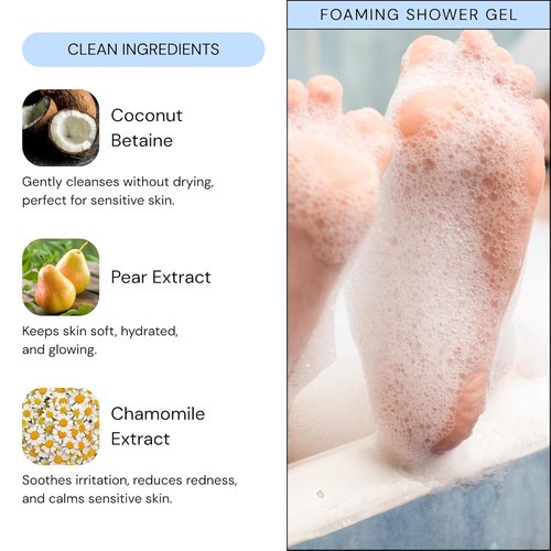 LAV KIDS Shower Gel - Gentle Body Wash for All Skin Types | 200ml Naturally Soft & Scented Skin
