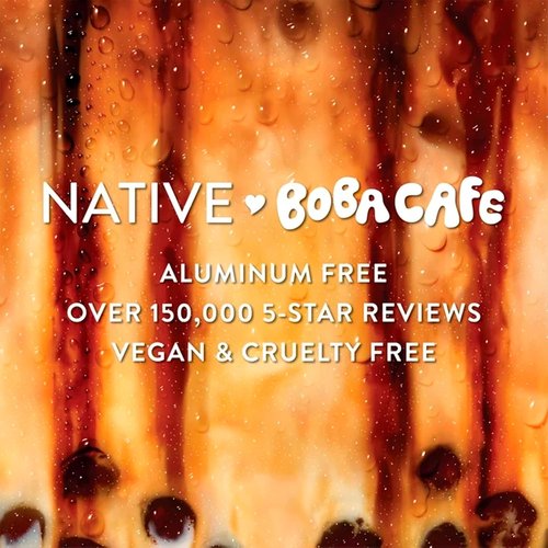 Native Aluminum-Free Deodorant - Limited Edition Brown Sugar Boba | 72-Hour Odor Protection, 2.65oz - Pack of 2