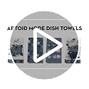 Blue Leaves Fall Kitchen Towels Set of 4 - 18x26 Inch Seasonal Dish Towels