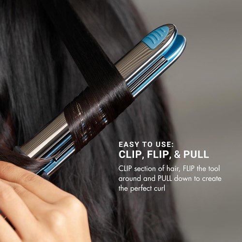 BaBylissPRO Nano Titanium Hair Straightener - Professional Ionic Flat Iron & Curling Tool for Stylists
