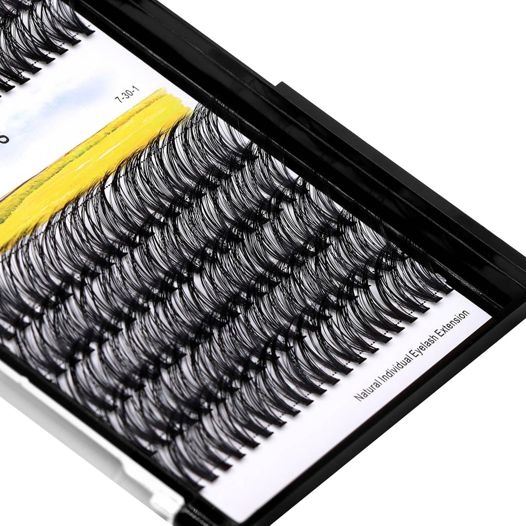 →Vayator 10-18mm Mixed Tray Mink Eyelash Extension Natural 3D Russian Volume Faux Eyelashes Individual 20D/30D/40D/50D To Choose 200pcs Clusters Lashes Makeup (20D-10-12-14-16mm Mixed)