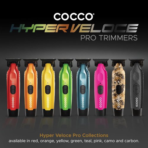 Cocco Hyper Veloce Pro Trimmer - Cordless Graphene Blade Edger with High-Torque Motor & Charging Base